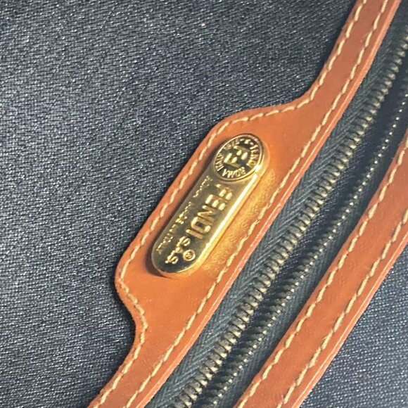 FENDI 2WAY Bag Shoulder Bag Crossbody Pecan Travel bag Duffle Bag - Picture 5 of 15